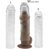 Reusable Penis Sleeve Cock Enlarger Condom Ultra-Soft Extension (3pcs)